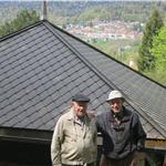 Le toit avec le Président et l'ancien Président de la Fondation